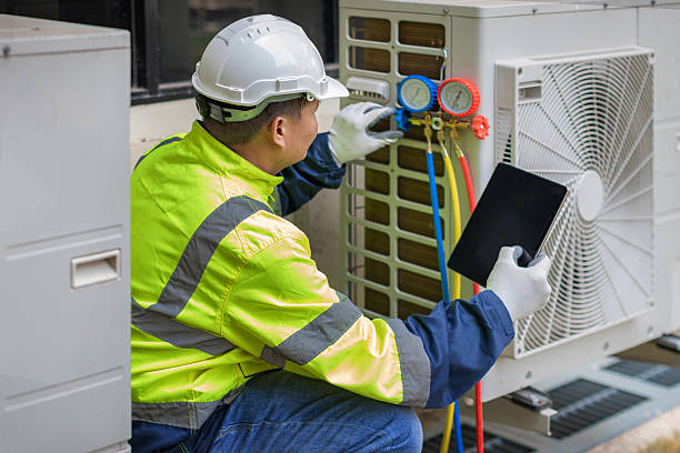 Professional Hvac Maintenance technician working in Hobart, WI